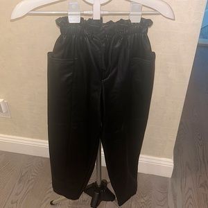 Zara girls faux leather pants